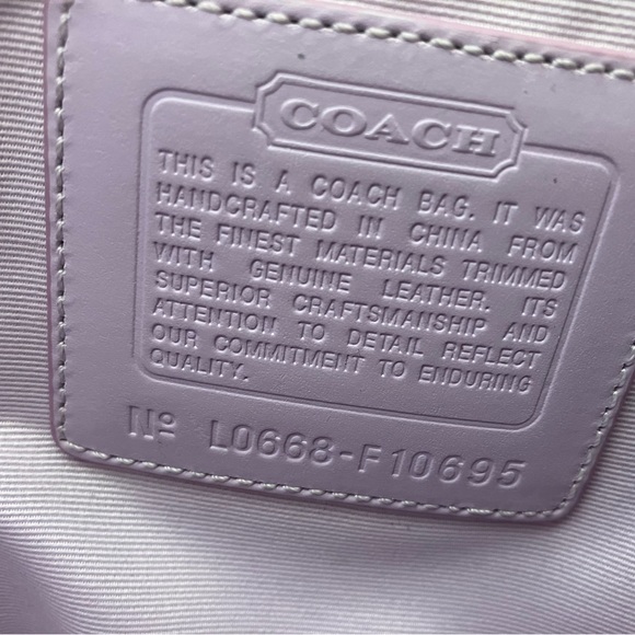 Coach HMW Tote Brass White Bag Pre owned - Picture 11 of 12